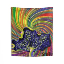 Trippy Shroom Tapestry 50x60