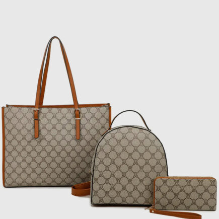 3IN1 Design Pattern Satchel W Backpack and Wallet set of 2 $90 MSRP $77.50