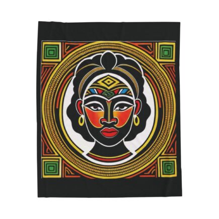 African Lady Velveteen Plush Blanket