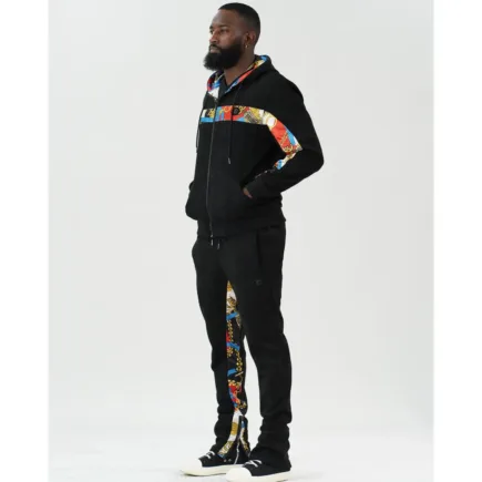 Alonzo Suede Reversible Set - Black