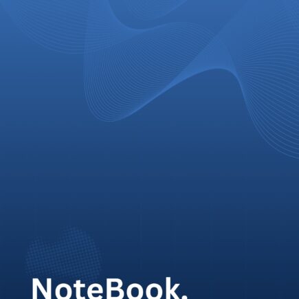 Blue Ivory Minimalist Notebook