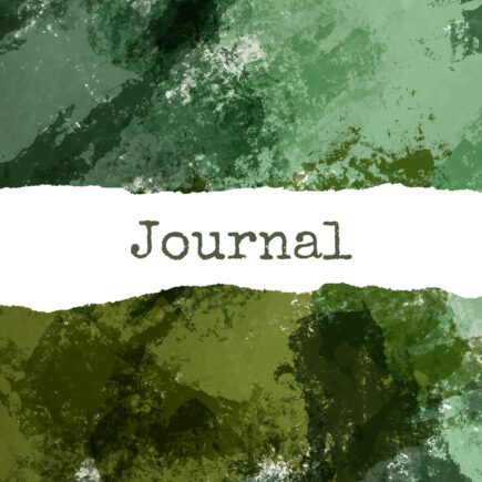 Green Watercolor Modern Journal