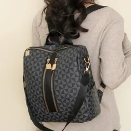 Geometric Pattern Backpack Bag