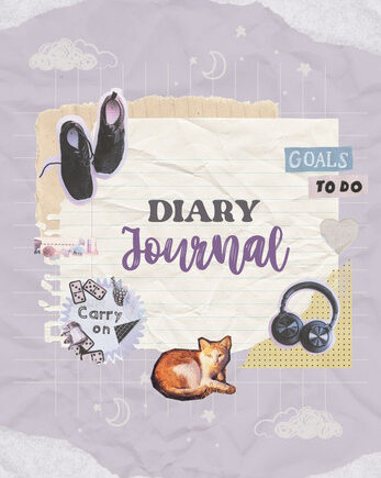 Goals To Do Retro Diary Journal