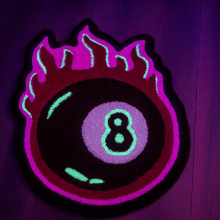8 Ball Glo Rug