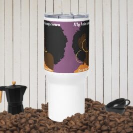 Travel mug with a handle