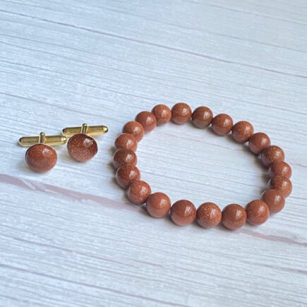 Goldstone Cufflink Set