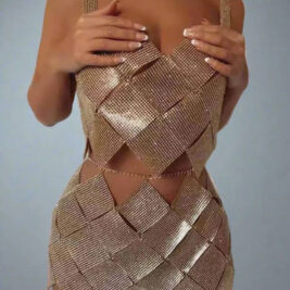 Crystal stones Crop Skirt Set (Ready to Ship)- Prima Dons and Donnas