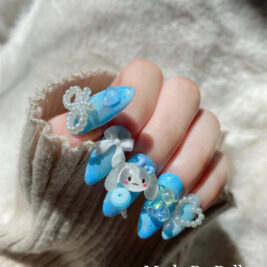 Blue Emotions - Press On Nails