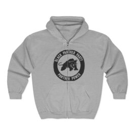 Black Panther Party Full Zip Hoodie for Social Justice Supporters, Comfy Activist Gear, Unisex Sweatshirt, Cozy Casual Wear, Great Gift for