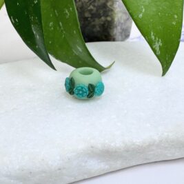Mint Floral Clay Round