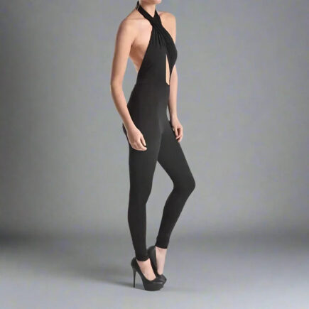 Cross Front jumpsuit catsuit- Prima Dons and Donnas