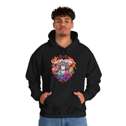 Outerverse Hooded Sweatshirt - Fashion, Clothes - abstract art clothing, abstract hoodie, aesthetic hoodie, alien aesthetic, alternative fashion, anime aesthetic, art by okoye, Artistic Clothing, Artistic Hoodie, astronomy gift, astronomy hoodie, Black owned business, Bold graphic hoodie, casual hoodie, casual outfit, celestial fashion, celestial hoodie, celestial streetwear, celestial vibes, cold weather essentials, colorful hoodie, comfy hoodie, cool hoodie, cosmic art apparel, cosmic dream hoodie, Cosmic Hoodie, cosmic streetwear, cosmic vibes, cozy hoodie, cozy winter hoodie, creative apparel, creative clothing, cyber aesthetic, dreamcore fashion, dreamer aesthetic, ethereal fashion, everyday essential, everyday streetwear, existential art hoodie, expressive fashion, fall fashion, fantasy hoodie, fantasy streetwear, futuristic fashion, Futuristic hoodie, galaxy aesthetic, galaxy hoodie, gamer fashion, geek fashion, gen z fashion, graphic hoodie, imaginative fashion., independent artist, indie fashion, interstellar vibes, lounge hoodie, loungewear hoodie, millennial fashion, modern streetwear, moon and stars hoodie, multiverse aesthetic, nerd culture apparel, okoyes artistry, original artwork, original design hoodie, Outer Space Apparel, outerverse apparel, Outerverse Hoodie, outerverse merch, outerverse sweatshirt, oversized hoodie, pop culture fashion, premium hoodie, premium streetwear, reality beyond reality, Relaxed fit hoodie, retro future style, sci fi fashion, sci fi hoodie, sci fi lover gift, skater style, soft fleece hoodie, space enthusiast gift, space hoodie, space lover gift, spacecore aesthetic, stars and planets hoodie, statement fashion, Statement Hoodie, street style, streetwear hoodie, surreal art hoodie, trendy graphic hoodie, trendy hoodie, Unique Hoodie, unisex hoodie, universe hoodie, universe lover gift, urban fashion, vaporwave aesthetic, vaporwave style, wearable art, y2k streetwear