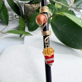 French Fry Charm wire loc jewelry