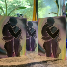 'Untited Embrace' Greeting card