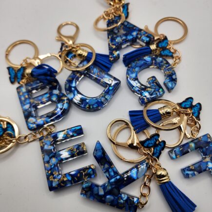 Resin Letter Keychain