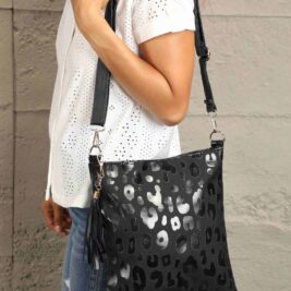 Adored PU Leather Shoulder Bag with Tassel