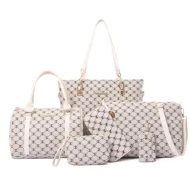 Diamond Pattern 6-Piece Bag Set