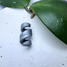 Silver Clay Open Spiral