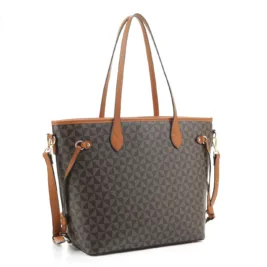 Geometric Monogram Designer Tote