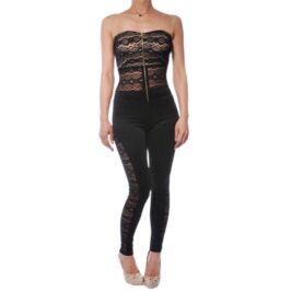 Cher Lace Top Jumpsuit Catsuit