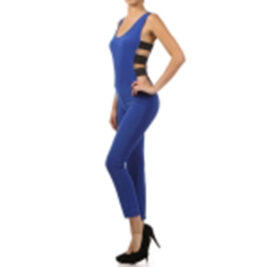 Colors Elastic Band Bodysuit Jumpsuit