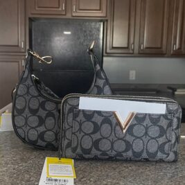 Oval Design Shoulder bag and Crossbody bag Set