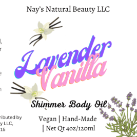 Lavender Vanilla Shimmer Body Oil 4oz