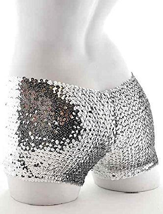 Colored Sequin Shorts