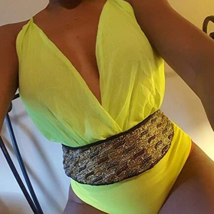 Chaffon Sheer Bidysuit Top Black