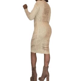 Cable Knit Sweater Dress