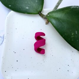 Fucshia Clay Open Spiral