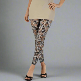 Block black and white leggings- Prima Dons and Donnas