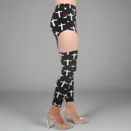 Crosses clip leggings- Prima Dons and Donnas