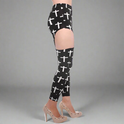 Crosses clip leggings- Prima Dons and Donnas