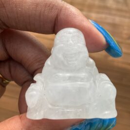 Clear Quartz Happy Buddha