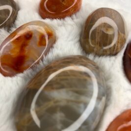 Peach Moonstone Palm stone