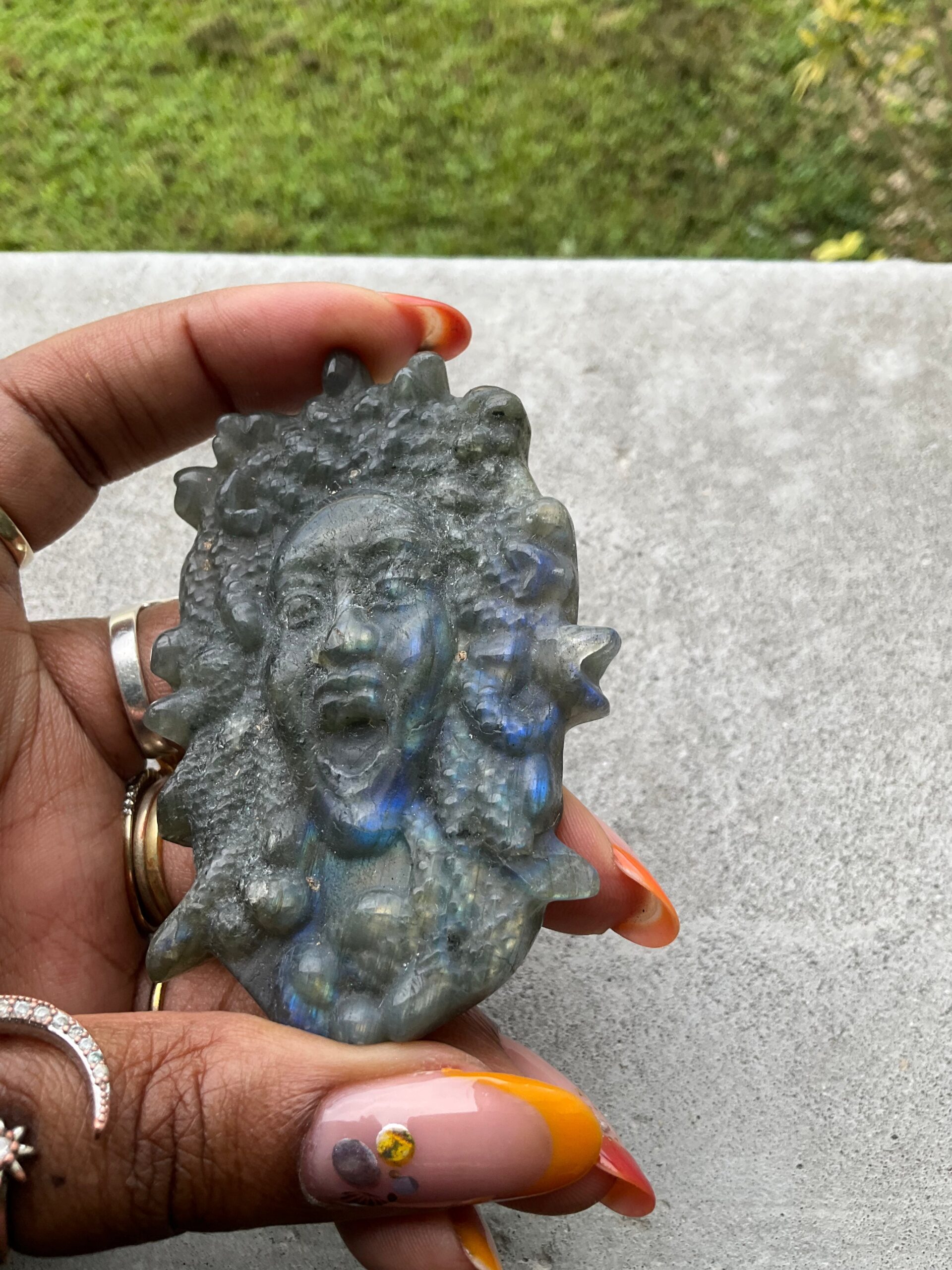 Labradorite Medusa – Divine Feminine Protector - Spiritual, Crystals - Astrolyszics