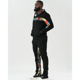 Alonzo Suede Reversible Set - Black