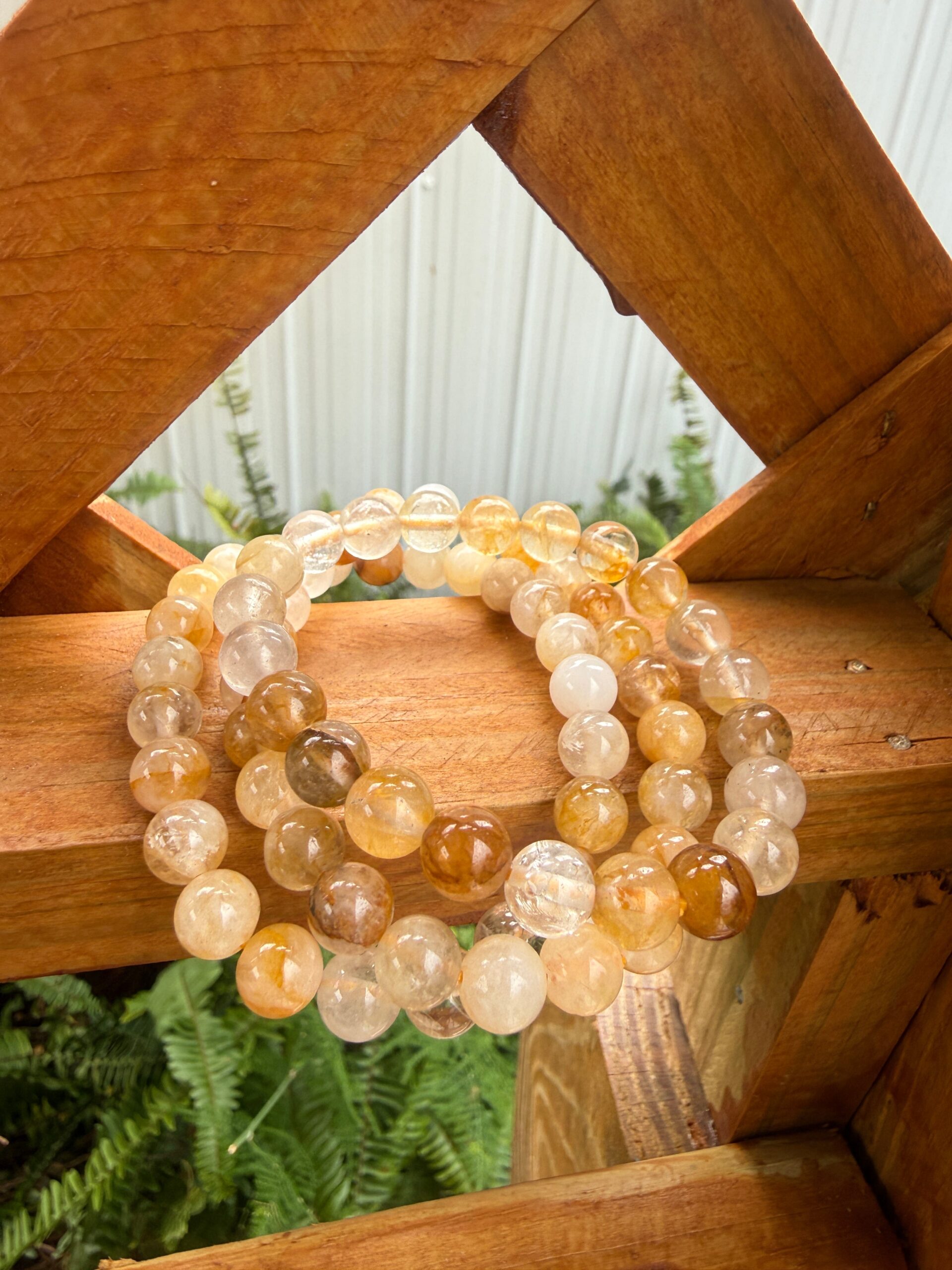 Golden Healer Quartz Bracelet - Spiritual, Crystals