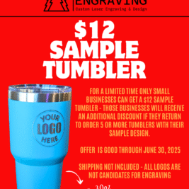 $12 Small Business Sample Tumbler - Limited Time Only