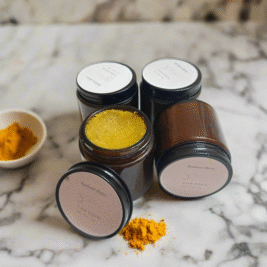 Radiant Roots Face Scrub- Wild Turmeric, Moringa & Vitamin C Exfoliating Polish | Brightening, Detoxifying & Hydrating