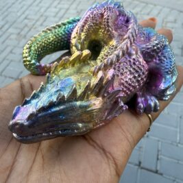 Rainbow Bismuth Dragon - Manifestation & Protection Guardian
