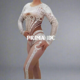 Crystal Custom Jumpsuit Catsuit- Prima Dons and Donnas