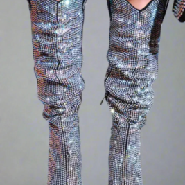 Cowboy Calf Boots – Custom Fit Rhinestone Western Style Footwear With Heels