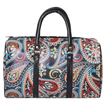 Crazy Paisley Print Duffle Bag Weekender Bag Travel Bag