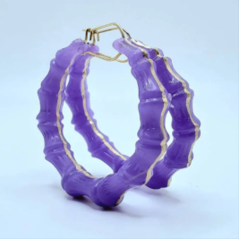 Lavender Bamboo Earrings: A Unique Fashion Statement