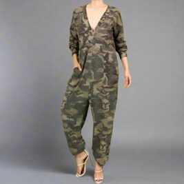 Camo Jumpsuit- Prima Dons and Donnas