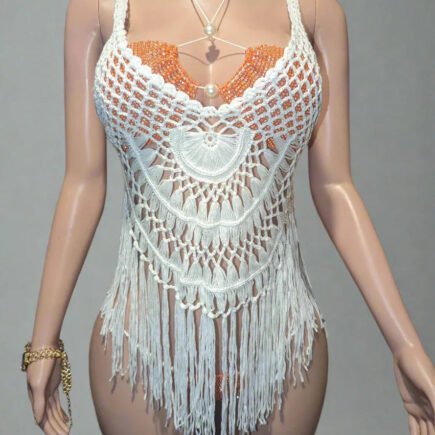 Crochet Mesh Swim Cover Up- Prima Dons and Donnas