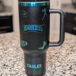 40oz Eagles Football Tumbler